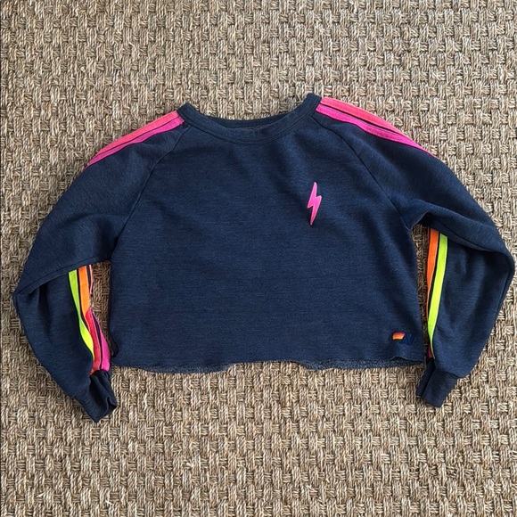 Aviator Nation Cropped Crew Sweatshirt - Picture 4 of 6